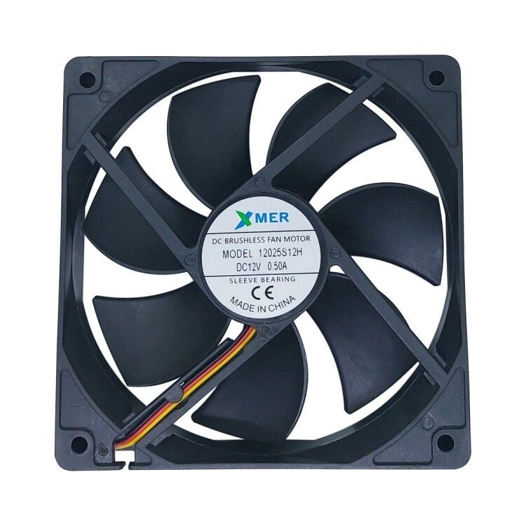Xmer 12025S12H 0.50A 120x120x25mm 12VDC 3 Kablolu Fan