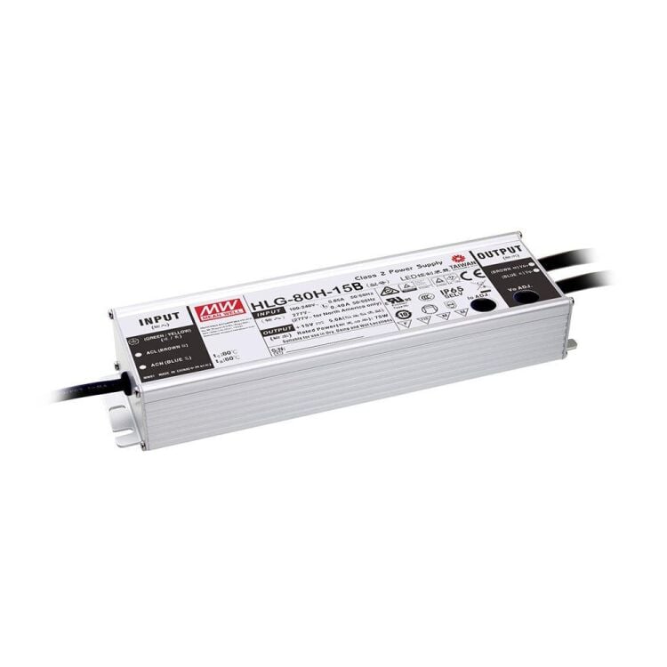 HLG-80H-24AB 90VAC-305VAC Giriş 24V Çıkış 82W Led Sürücü