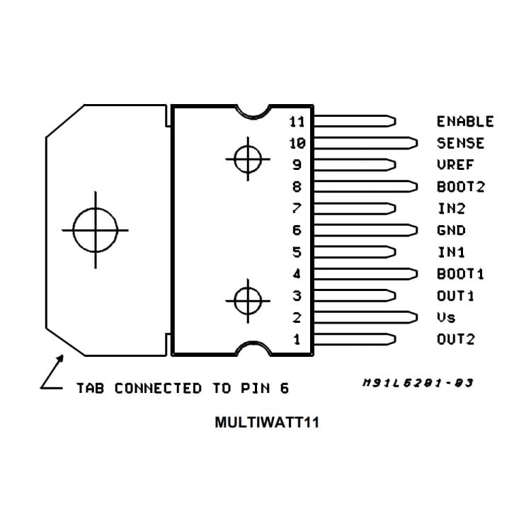 L6203, Multiwatt-11 Entegre Devre