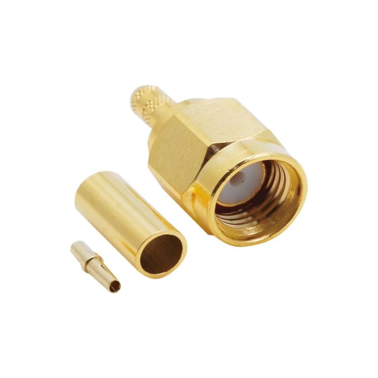 SMA106 SMA Ters Erkek Sıkmalı Konnektör (RG174 / RG316 Uyumlu)
