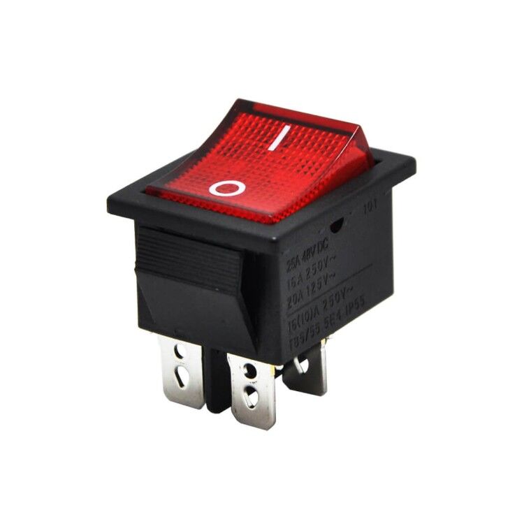 IC-104 Geniş Işıklı Kırmızı Anahtar ON-OFF