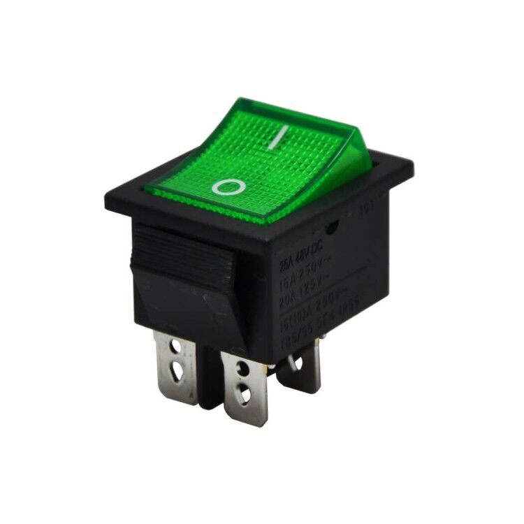 IC-104 Geniş Işıklı Yeşil Anahtar ON-OFF