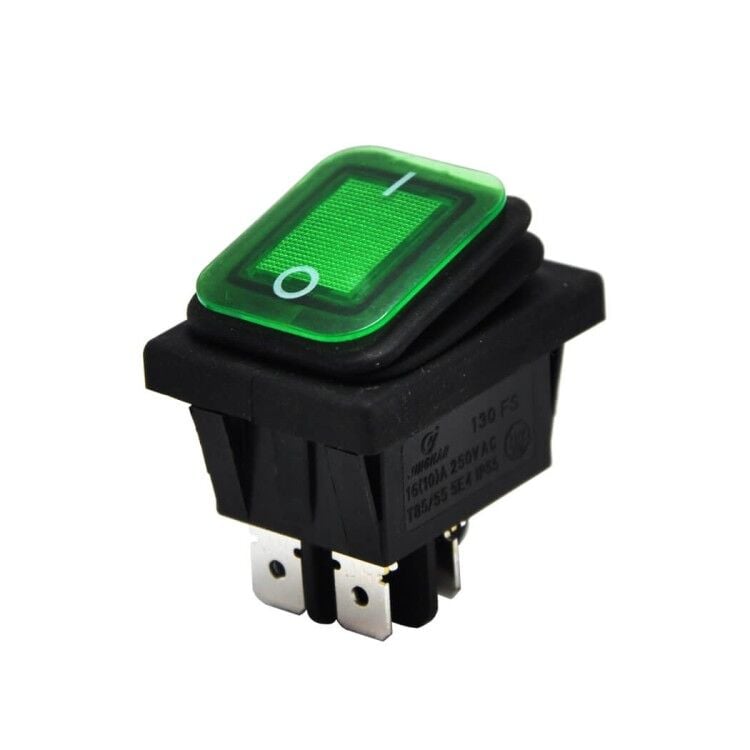 IC-104W Geniş Körüklü Yeşil Işıklı Anahtar