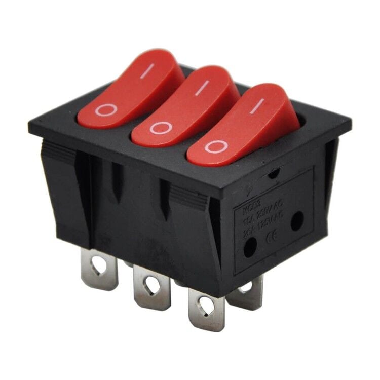 IC-136 Üçlü Işıksız Anahtar ON-OFF 6P