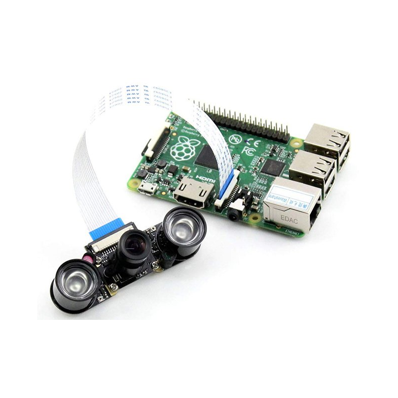 Raspberry Pi Kamera için Çift IR Led Modül