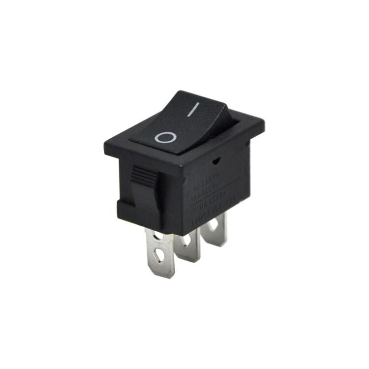 IC-121 Mini Siyah On-Off Anahtar 3 Pin