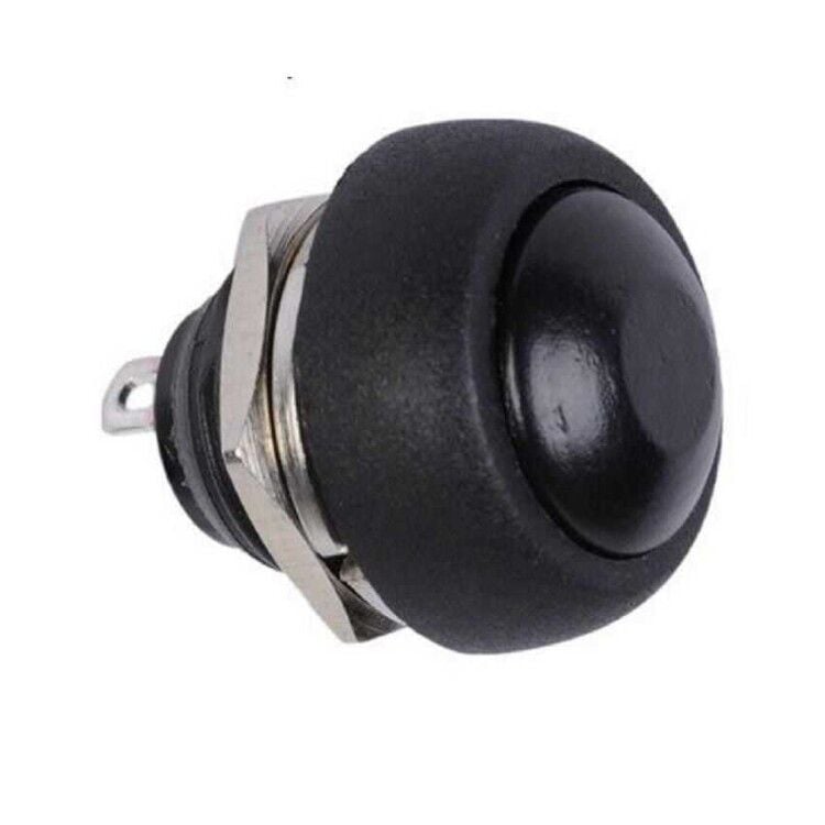 IC-184 12mm Plastik Siyah Push Buton PBS33B
