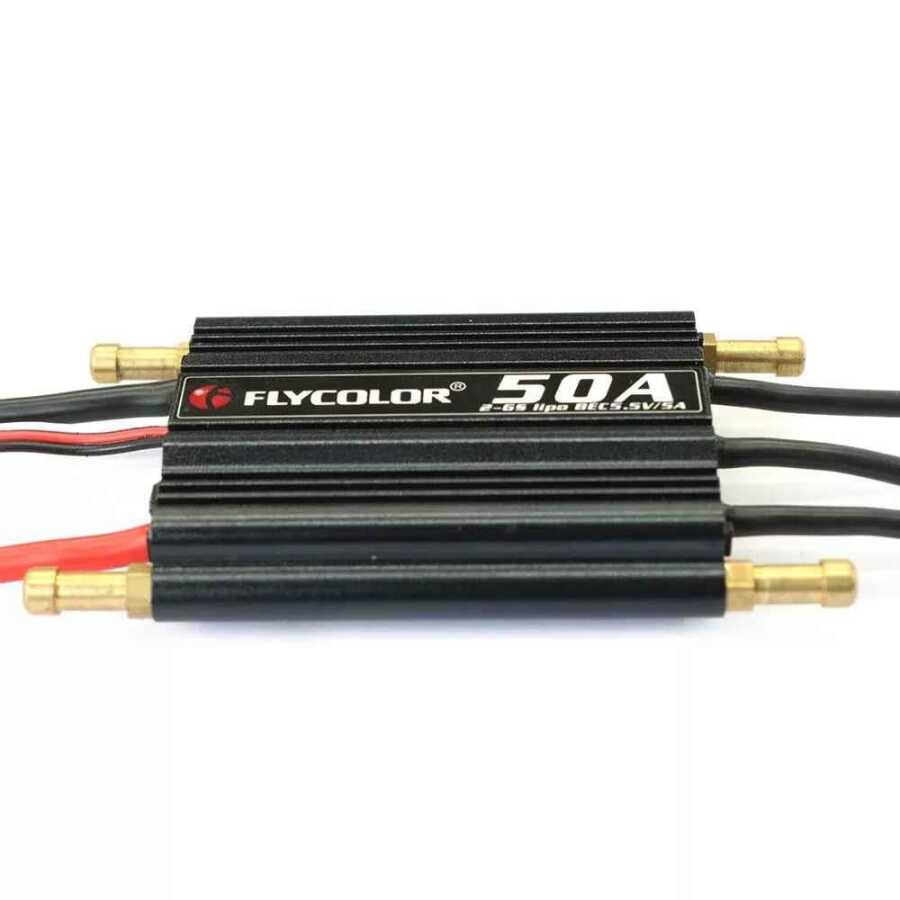 Flycolor FlyMonster 50A Su Geçirmez 2S-6S Fırçasız Motor Sürücü ESC