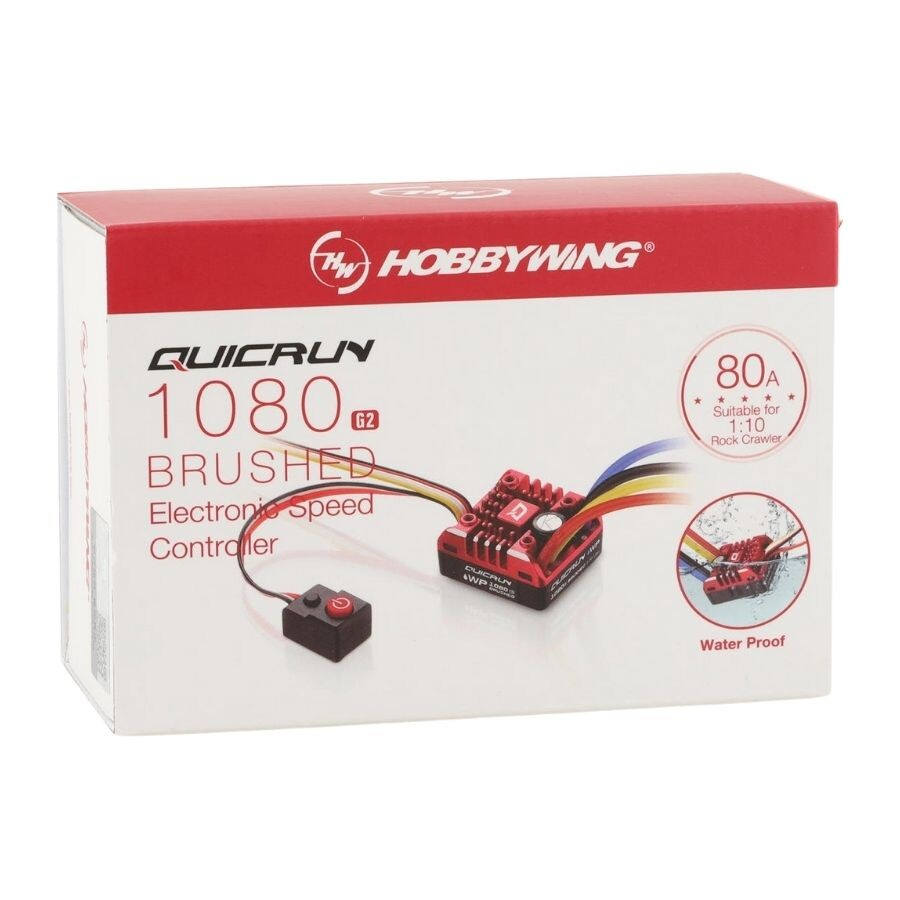 QuicRun QR-1080 80A Su Geçirmez T Plug Fırçasız Motor Sürücü ESC