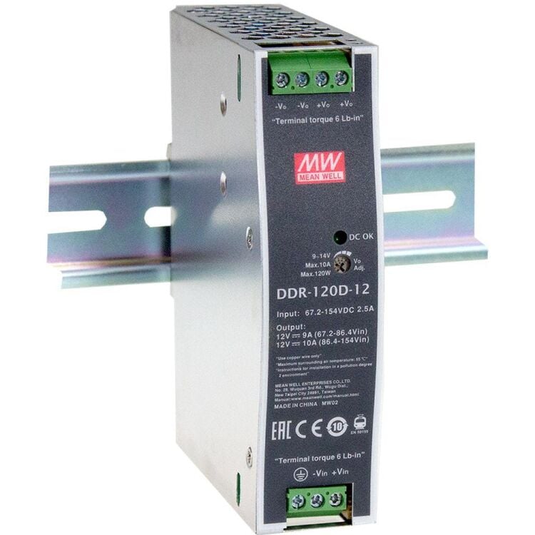 DDR-120A-12 12V Çıkış 8.3A 100W Ray Montaj SMPS Güç Kaynağı