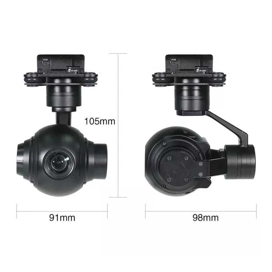 Seeker-10 V2 1080P HD 10X Zoom UAV 3-Eksen Gimbal Kamera