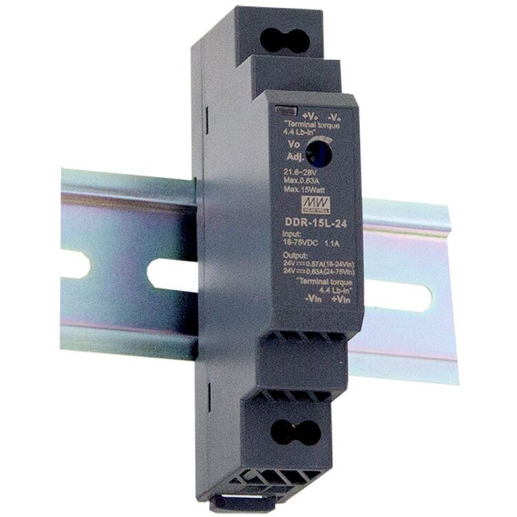 DDR-15G-15 15V Çıkış 1A 15W Ray Montaj SMPS Güç Kaynağı