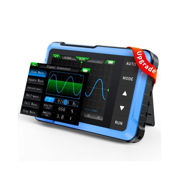 DSO-510 2-in-1 Mini El Tipi Dijital Osiloskop ve Sinyal Jeneratörü (10MHz / 48MS/s)