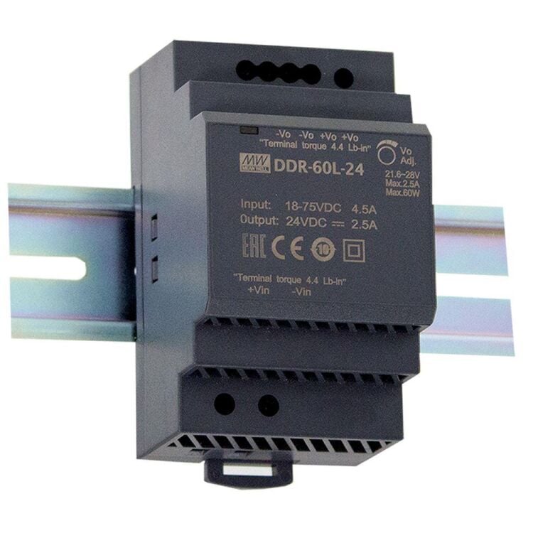 DDR-60L-24 24V Çıkış 2.5A 60W Ray Montaj SMPS Güç Kaynağı