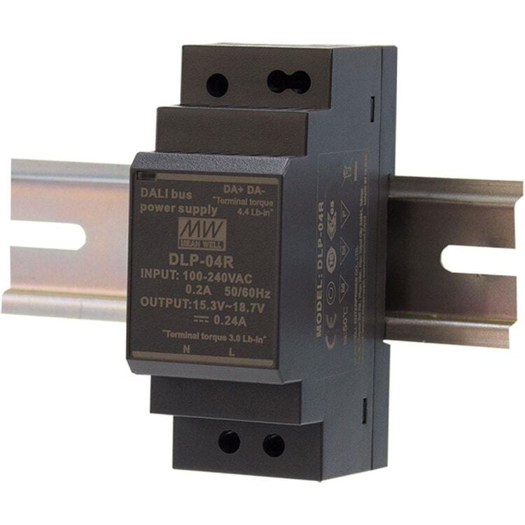 DLP-04R 16V Çıkış 240mA 3.8W Ray Montaj SMPS Güç Kaynağı