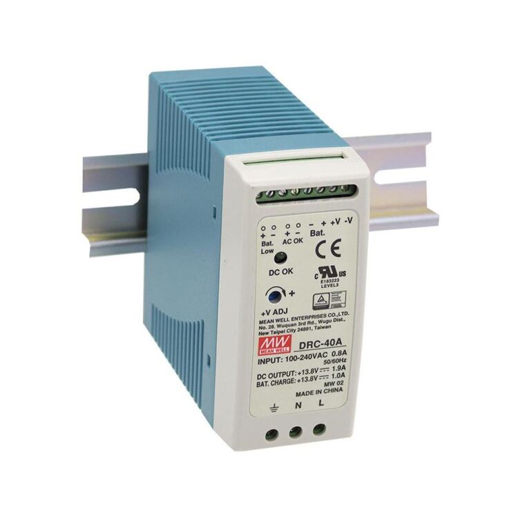 DRC-40B 27.6V Çift Çıkış 950mA 500mA 40W Ray Montaj SMPS Güç Kaynağı