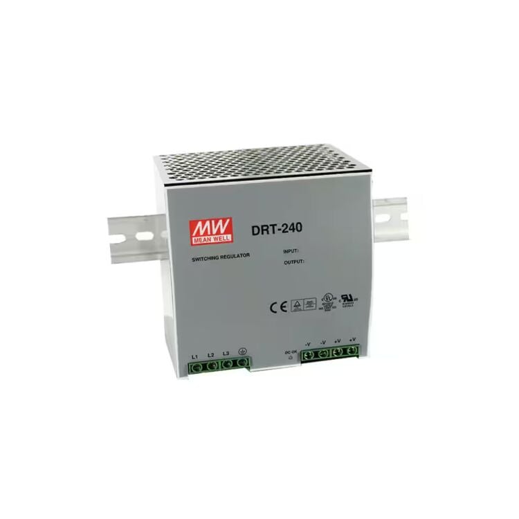 DRT-240-48 48V Çıkış 5A 240W Ray Montaj SMPS Güç Kaynağı