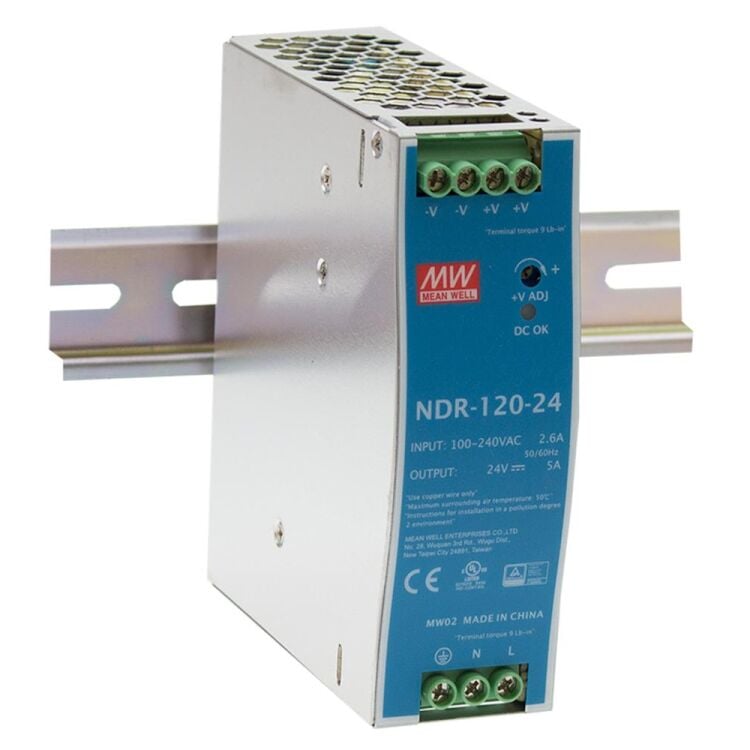 NDR-120-48 48V Çıkış 2.5A 120W Ray Montaj SMPS Güç Kaynağı