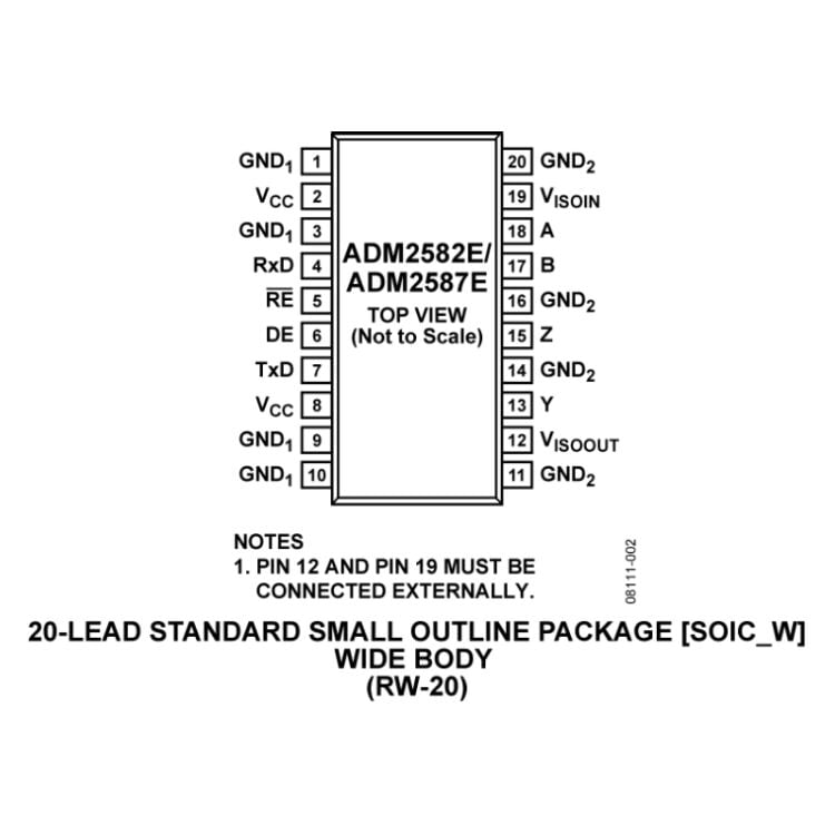 ADM2587EBRWZ, ADM2587E SOIC-20W Entegre Devre
