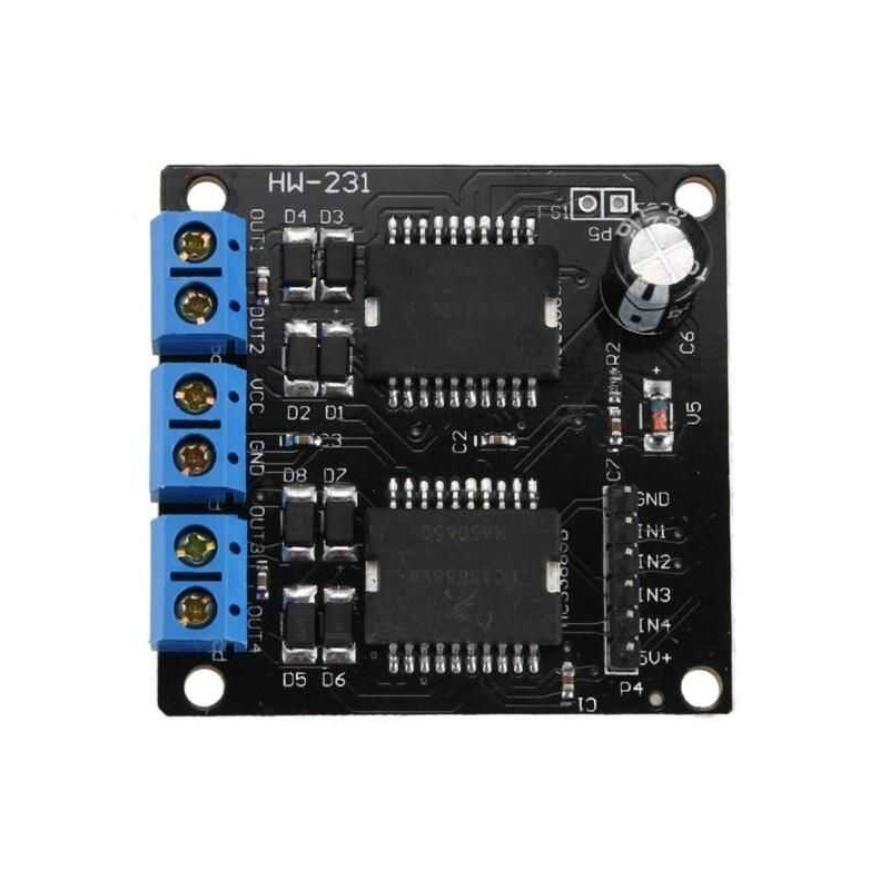 MC33886 6.5-24V 5A Çift Kanal Motor Sürücü Kartı PWM Kontrollü