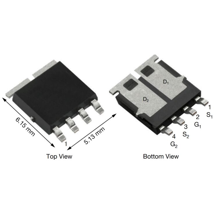 SQJB60EP-T1-GE3, PowerpakSO-8 Mosfet Transistör