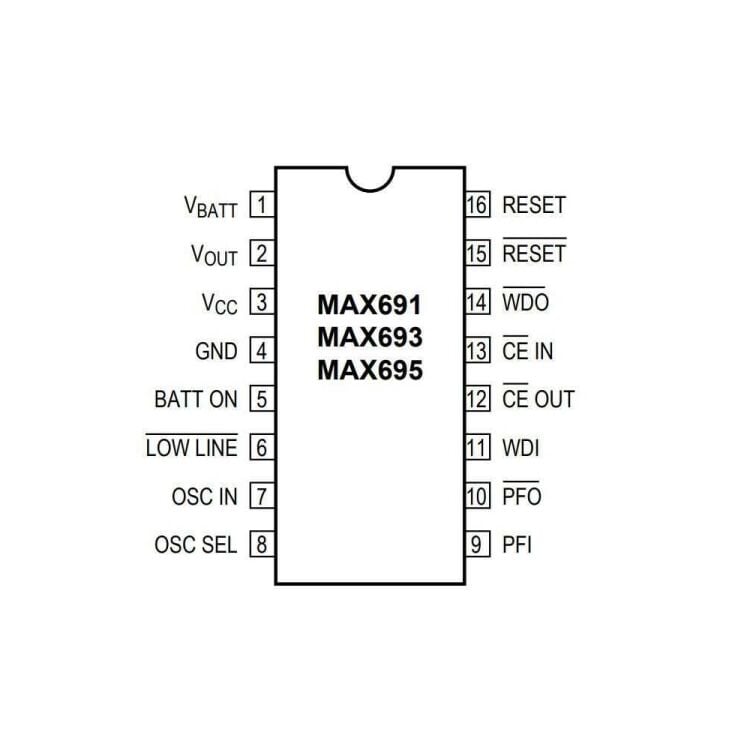 MAX691EWE (MAX691) SOIC-16W Entegre Devre