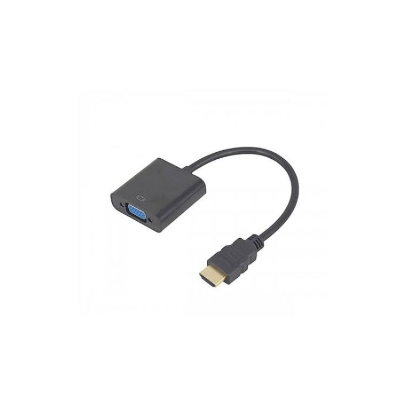 HDMI to VGA Dönüştürücü Kablo Siyah