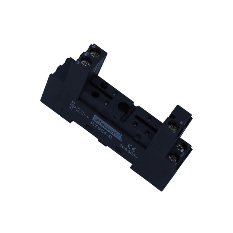 RT624-B 5 Pin Röle Soketi DIN Ray Vidalı Terminal Asia Dragon