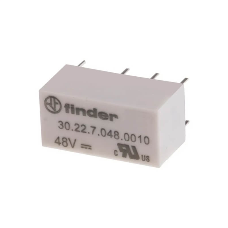 30.22.7.048.0010 48V Telekom Röle 2A DPDT (2 Form C) THT Finder