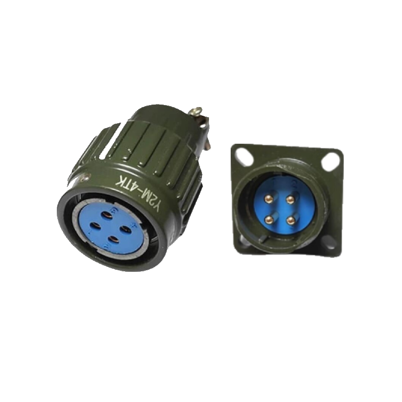 Y21M 4 Pin Askeri Tip Konnektör Takımı 25A 250V Metal Gövde