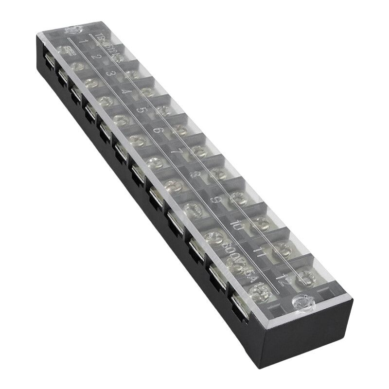 TB-4512 12P Çift Sıra Terminal Blok 600V 45A Vidalı Klemens
