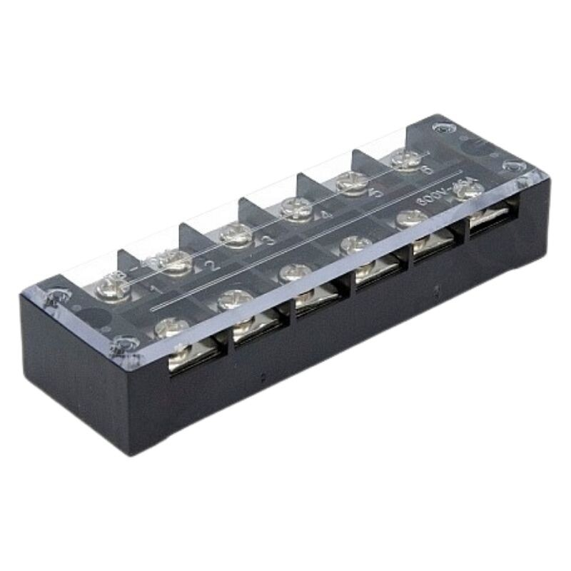 TB-4506 6P Çift Sıra Terminal Blok 600V 45A Vidalı Klemens