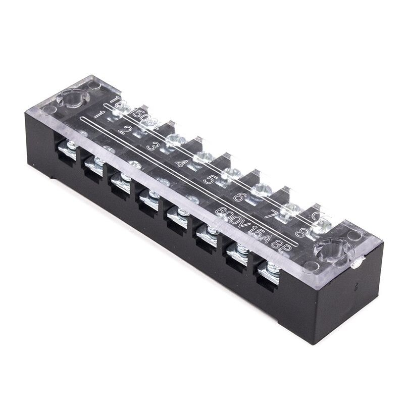 TB-1510 10P Çift Sıra Terminal Blok 600V 15A Vidalı Klemens