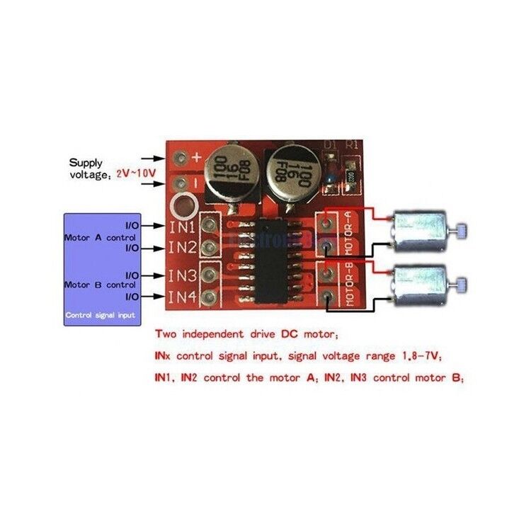 MX1508 2 Kanal PWM DC Motor Sürücü Modülü