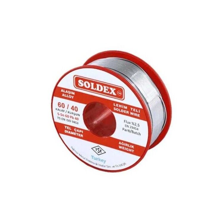 Soldex 60/40 1.00mm 200Gr Kurşunlu Lehim Teli 601002