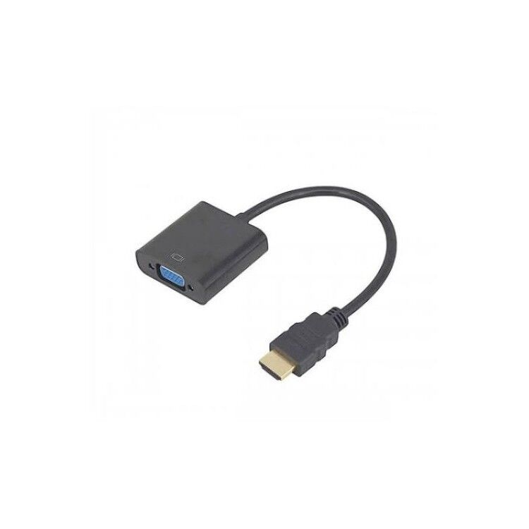 HDMI to VGA Siyah Dönüştürücü Kablo