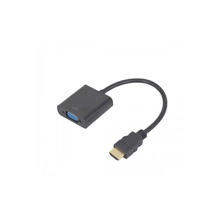 HDMI to VGA Siyah Dönüştürücü Kablo