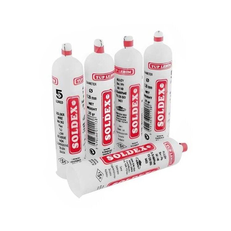 Soldex 60T120 25gr 1.20mm Tüp Lehim (Sn:60 Pb:40)