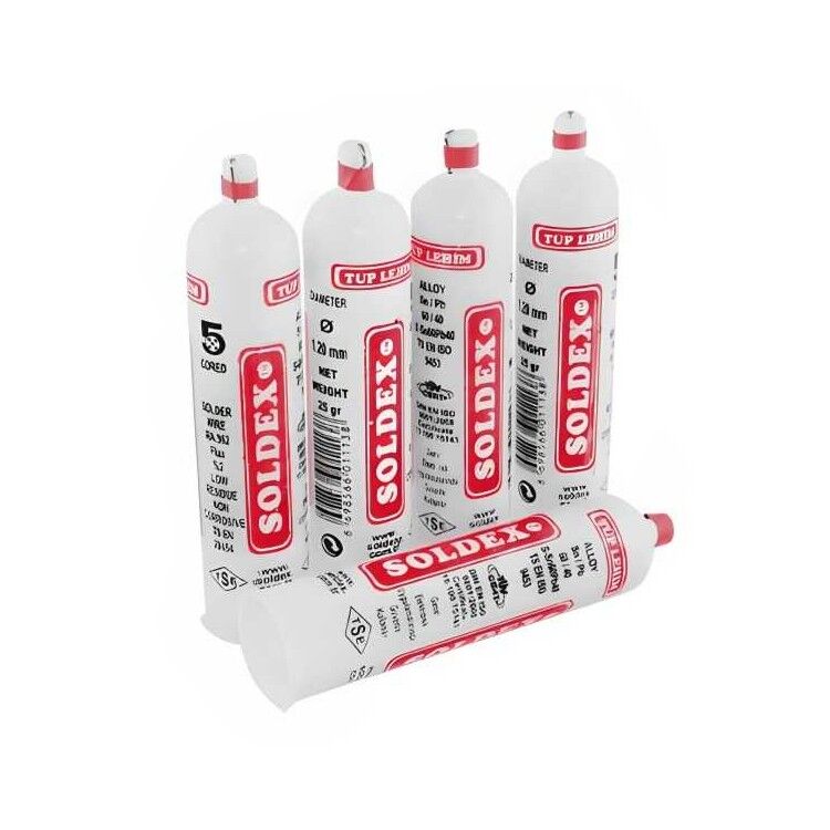 Soldex 60T120 25gr 1.20mm Tüp Lehim (Sn:60 Pb:40)