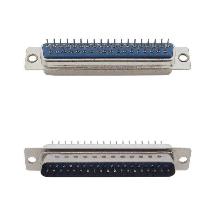 37 Pin 2 Sıra 180C Erkek PCB Tipi D-Sub Konnektör