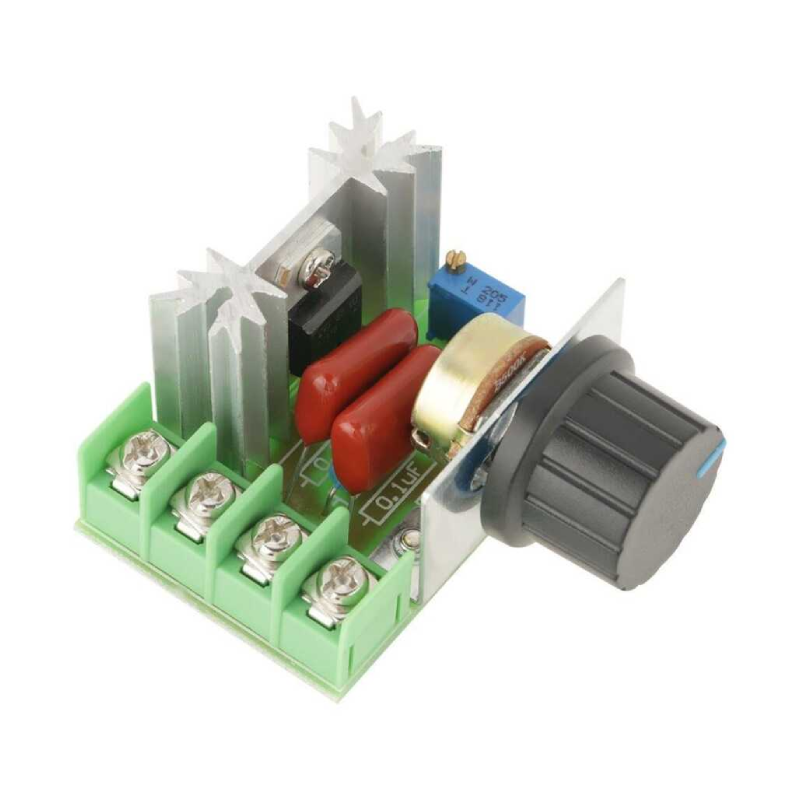 220V AC Motor Sürücü 2000W Voltaj Regülatörü Dimmer – Hız & Işık Düşürücü