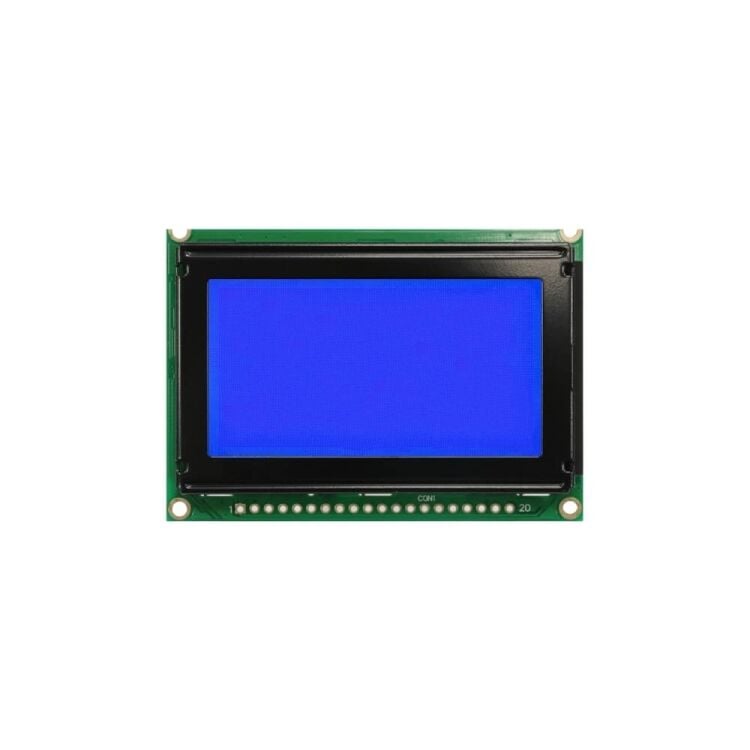 WG12864B-TMI-VN 128x64 Grafik LCD Ekran Modül Mavi 5V