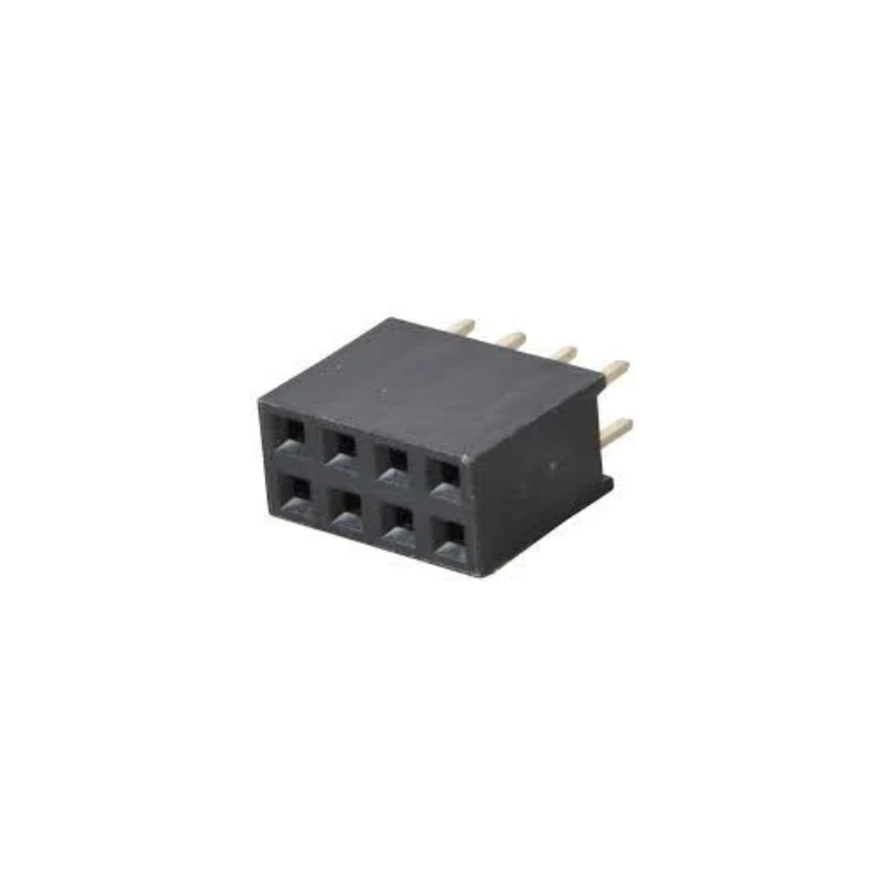 8 Pin 2x4 2.54mm 180 Derece Dişi Header