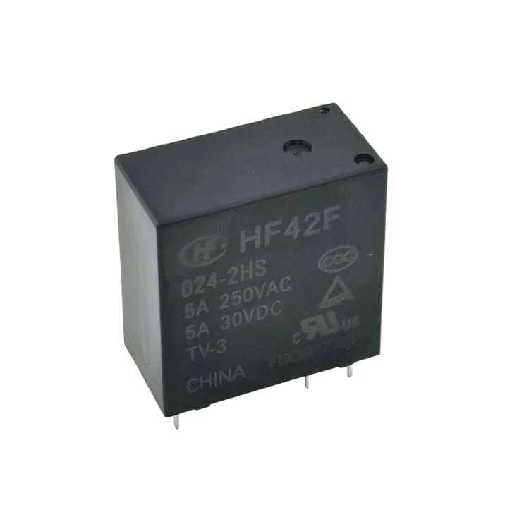 HF42F/024-2HS 5A 24VDC DPST-NO (2 Form A) 6 Pin Röle