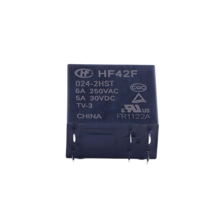 HF42F/024-2HST 5A 24VDC DPST-NO (2 Form A) 6 Pin Röle