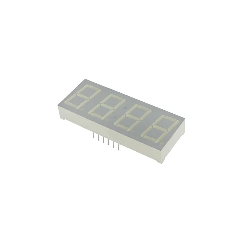 14mm 4'lü 7 Segment Display Kırmızı Led - Ortak Anot