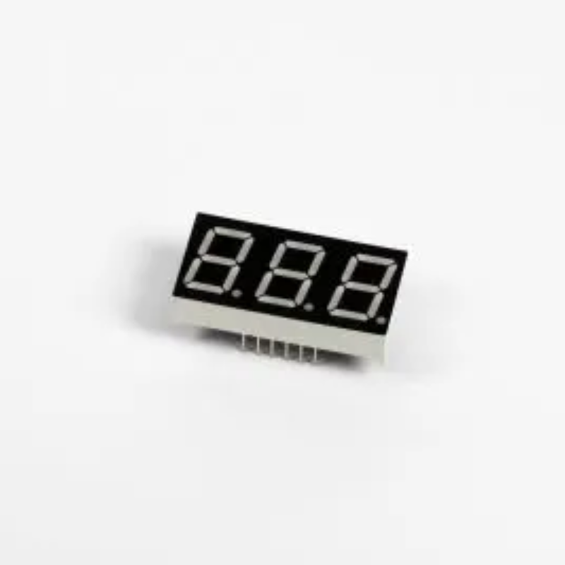 14mm 3'lü 7 Segment Display Kırmızı Led - Ortak Anot