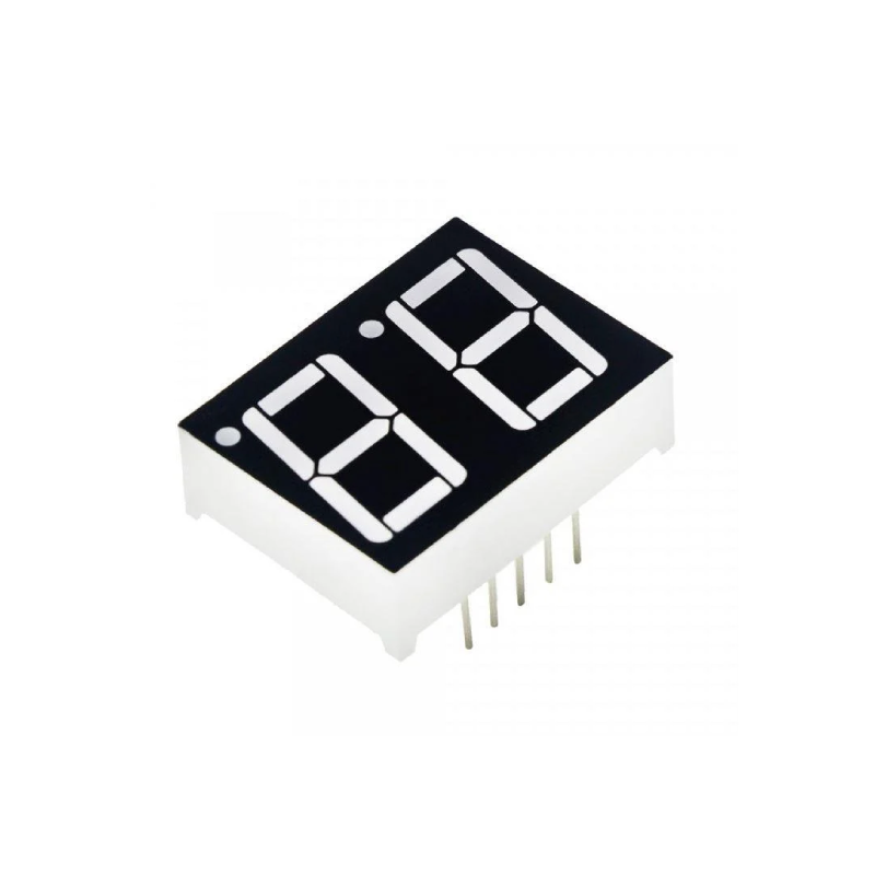 14mm 2'li 7 Segment Display Kırmızı Led - Ortak Katot