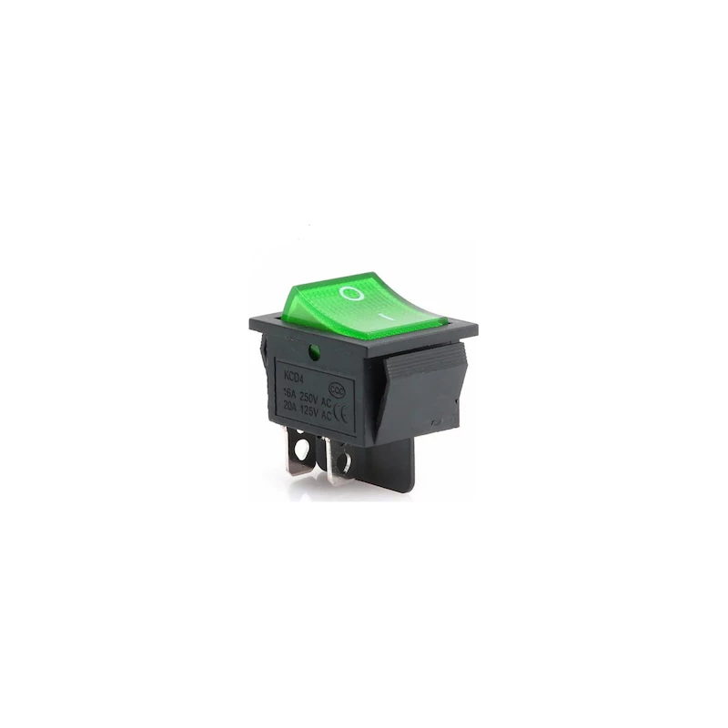 IC-104 Geniş Işıklı Yeşil Anahtar ON-OFF