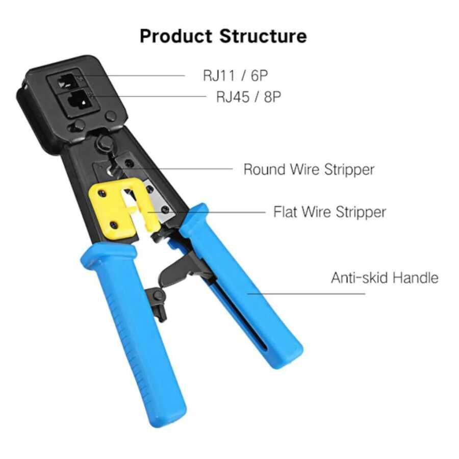 RJ45 Cat5 Cat6 RJ11 Yeni Nesil Ağ Sıkma Pensesi
